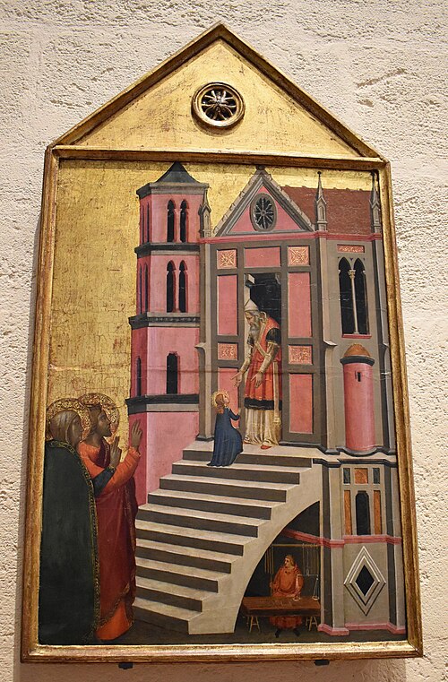 la Présentation de Vierge au temple, 1400, Giotto