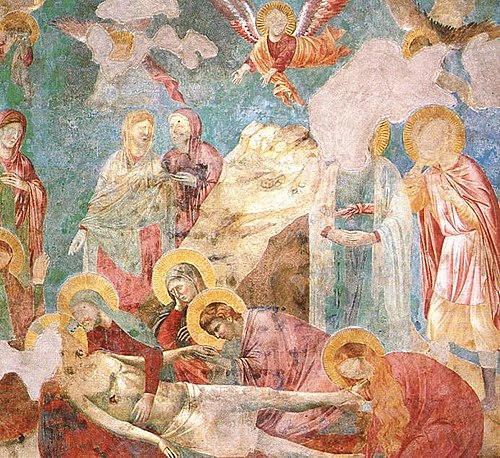 Scenes from the New Testament: Lamentation, 1291, Giotto