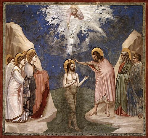Le Baptême du Christ, 1303, Giotto