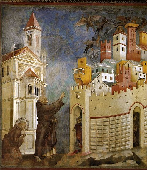 L'Exorcisme des Démons à Arezzo, 1295, Giotto