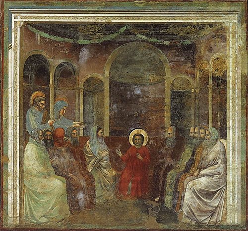 Le Christ parmi les docteurs, 1303, Giotto