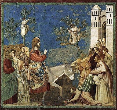 L'Entrée du Christ dans Jérusalem, 1305, Giotto