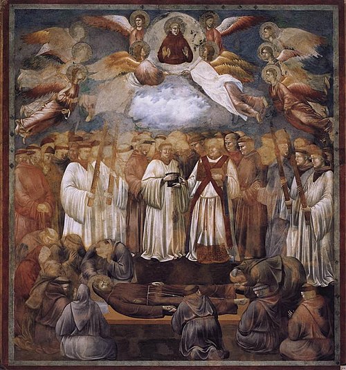 Death and Ascension of St Francis, 1295, Giotto