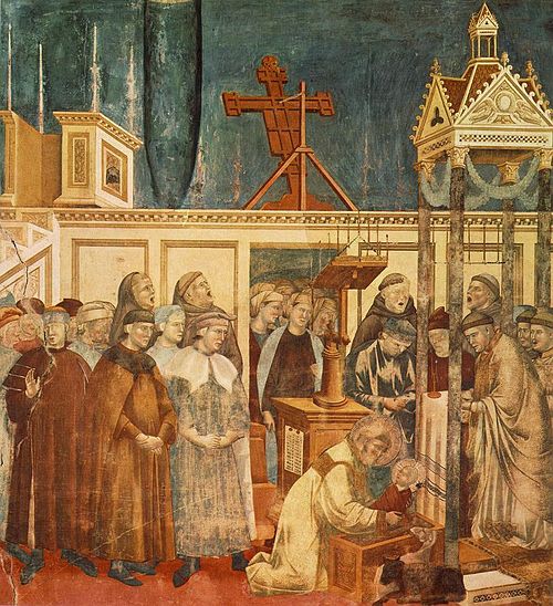 Institution of the Crib at Greccio, 1295, Giotto