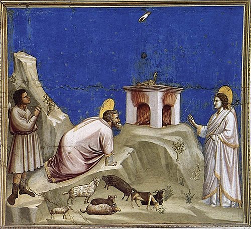 Le Sacrifice de Joachim, 1300, Giotto