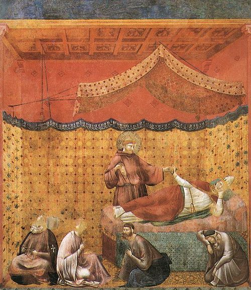 Dream of St Gregory, 1295, Giotto