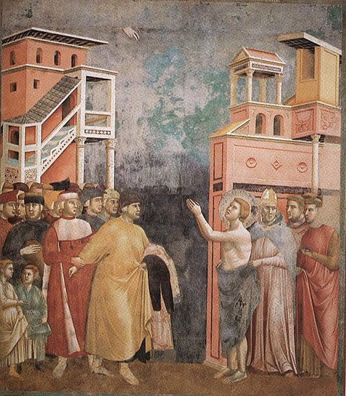 Renunciation of Wordly Goods, 1295, Giotto