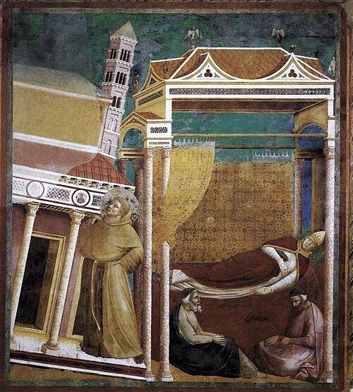 Dream of Innocent III, 1295, Giotto
