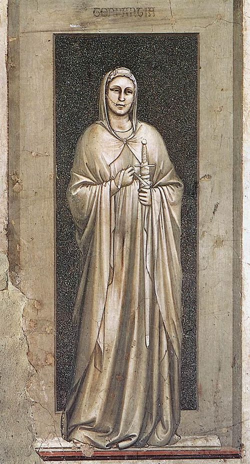 La Tempérance, 1306, Giotto