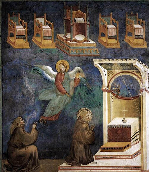 Vision of the Trones, 1295, Giotto