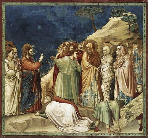 Résurrection de Lazare, 1300, Giotto