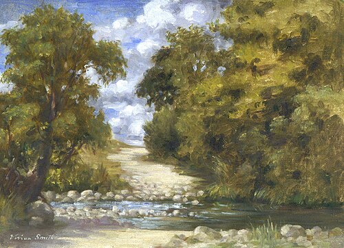Untitled (Stream crossing), , Vivian Smith