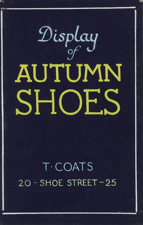 Untitled (Display of Autumn Shoes), , Vivian Smith