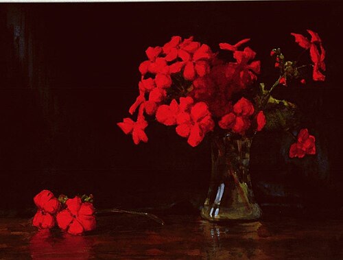 Untitled (Red geraniums), , Vivian Smith