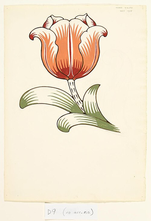 Untitled (Tulip design), , Vivian Smith