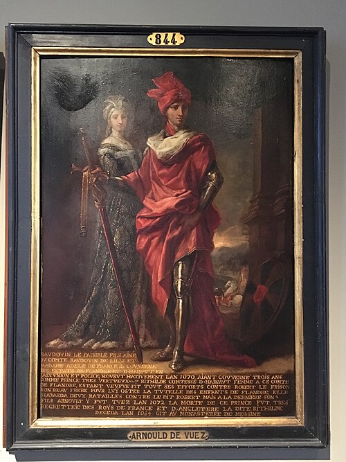 Baudouin VI Le Paisible et Richilde de Hainaut, 1713, Arnould de Vuez