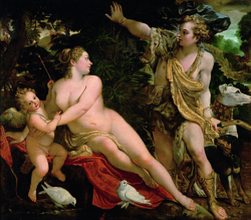 Venus, Adonis and Cupid, 1595, Annibale Carracci