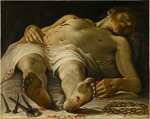 Le Christ mort, 1582, Annibale Carracci