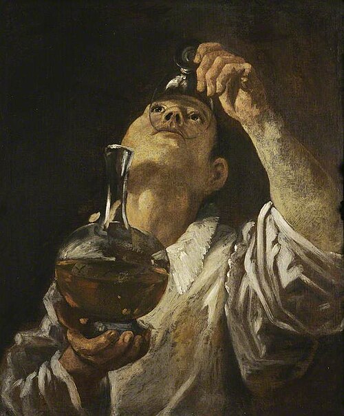 A Boy Drinking, 1580, Annibale Carracci