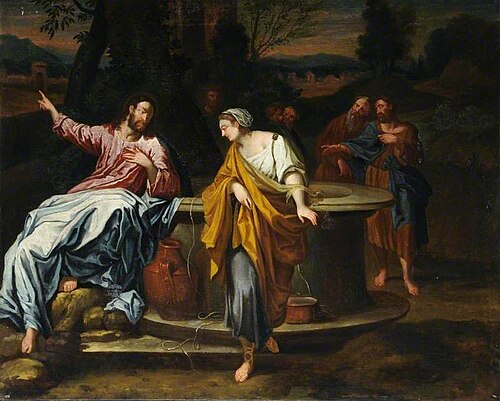 Christ and the Woman of Samaria at the Well, , Annibale Carracci