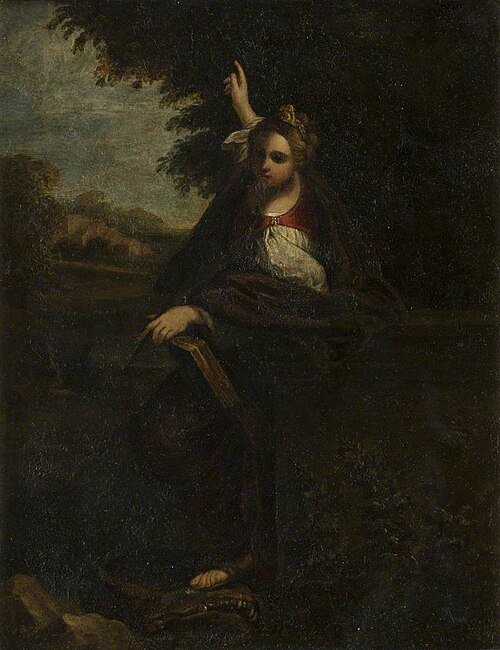 Saint Catherine in a Landscape, , Annibale Carracci