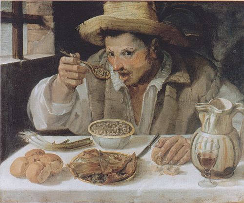 Le Mangeur de haricots, 1580, Annibale Carracci