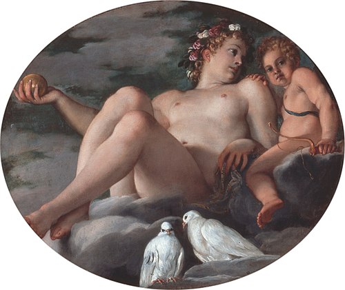 Venus and Cupid, 1550, Annibale Carracci
