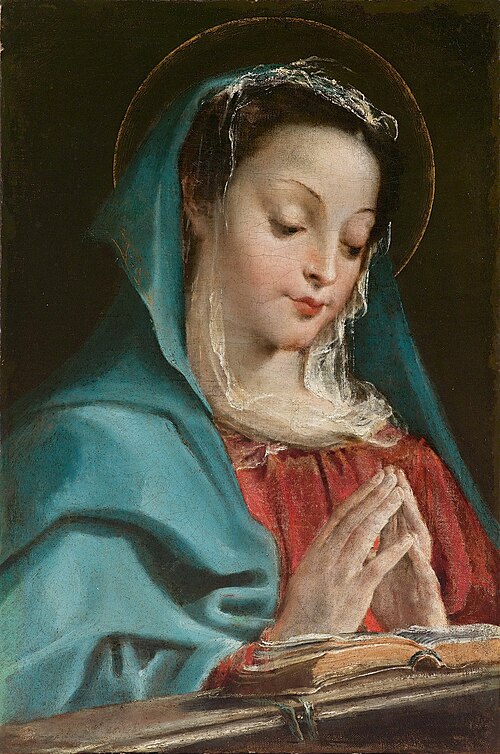 The Virgin in Prayer, 1550, Annibale Carracci