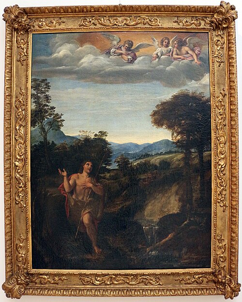 Saint John the Baptist in a Landscape, 1594, Annibale Carracci