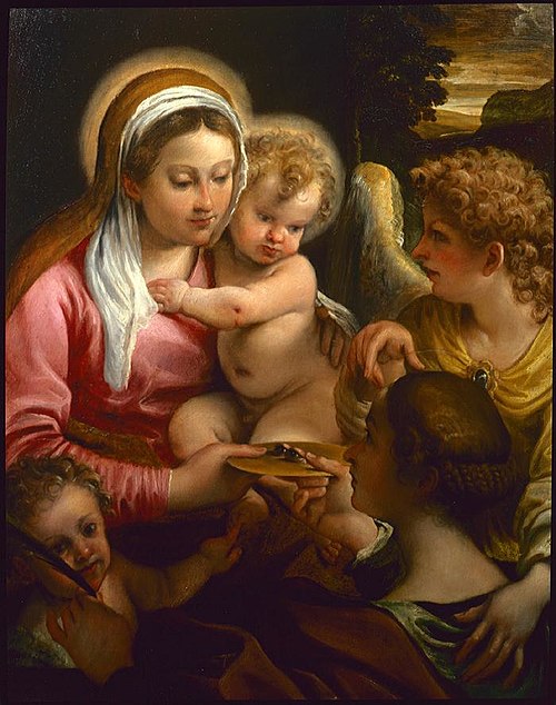 Virgin and Child with Saint Lucy and the Young John the Baptist, 1587, Annibale Carracci