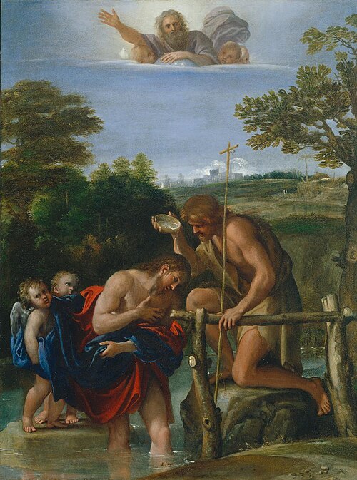 Battesimo di Cristo, 1603, Annibale Carracci