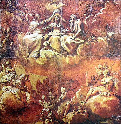 Étude pour le Couronnement de la Vierge, , Annibale Carracci