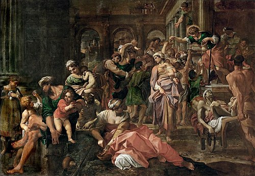 Saint Roch Distributing Alms, 1550, Annibale Carracci