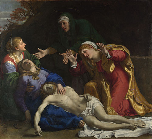 The Dead Christ Mourned ('The Three Maries'), 1604, Annibale Carracci