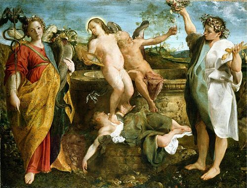 An Allegory of Truth and Time, 1584, Annibale Carracci