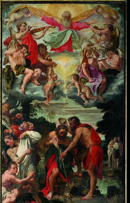 Baptism of Christ, 1580, Annibale Carracci
