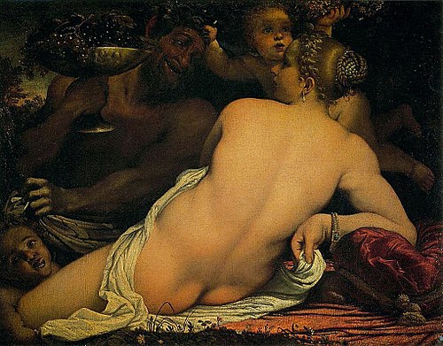 Venus with a Satyr and Cupids, 1588, Annibale Carracci
