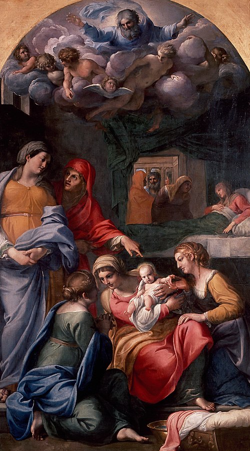 Birth of the Virgin, 1605, Annibale Carracci