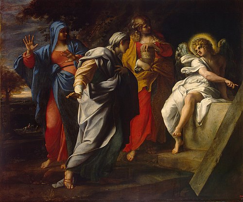 Holy Women at Christ' s Tomb, 1590, Annibale Carracci