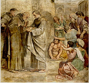 Miracle of the Roses of St Didacus, 1605, Annibale Carracci