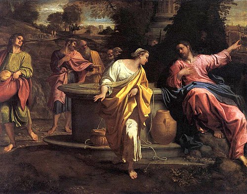 Christ and the Woman of Samaria, 1550, Annibale Carracci