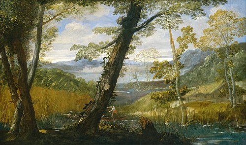 River Landscape, 1590, Annibale Carracci