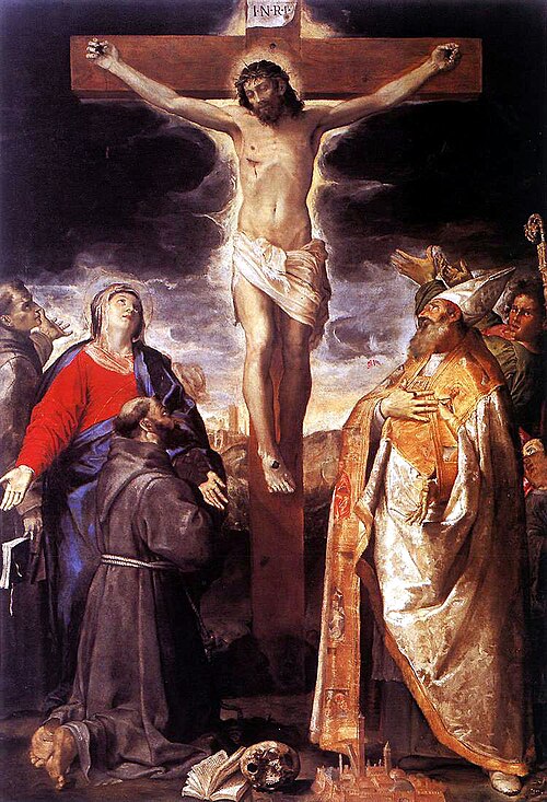 Crucifixion and Saints, 1583, Annibale Carracci