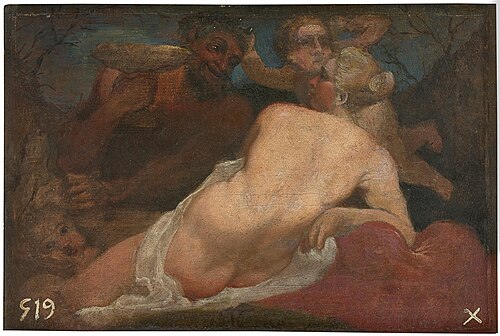Venus and a Satyr, 1569, Annibale Carracci