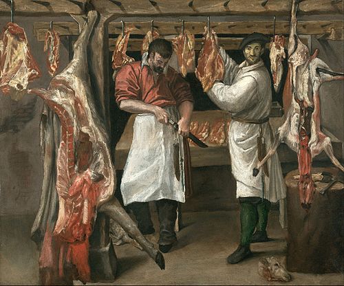 The Butcher's Shop, 1582, Annibale Carracci