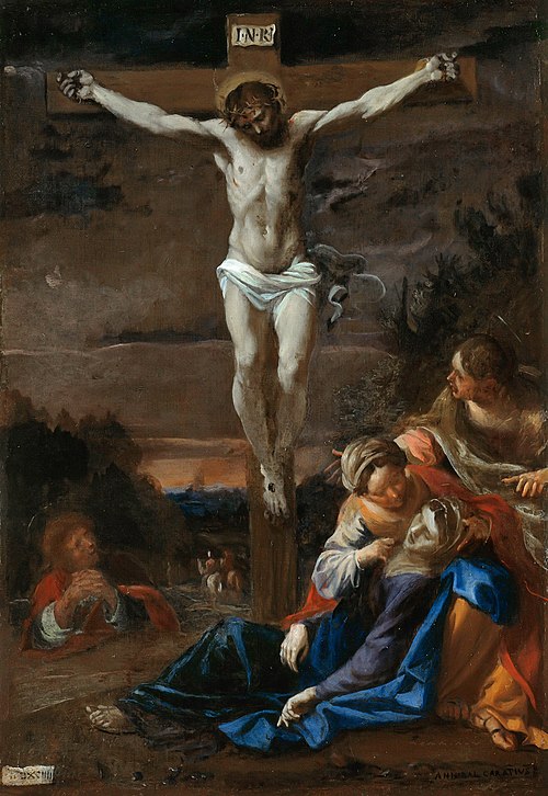 Crucifixion of Christ, 1600, Annibale Carracci