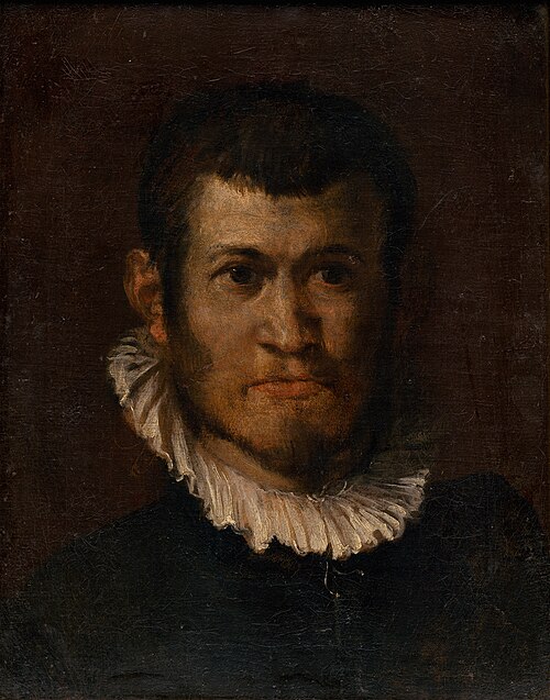 Studie eines Männerkopfes, 1580, Annibale Carracci