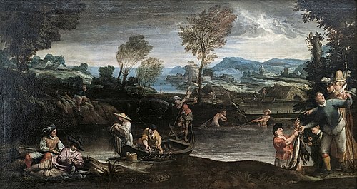 Fishing, 1586, Annibale Carracci