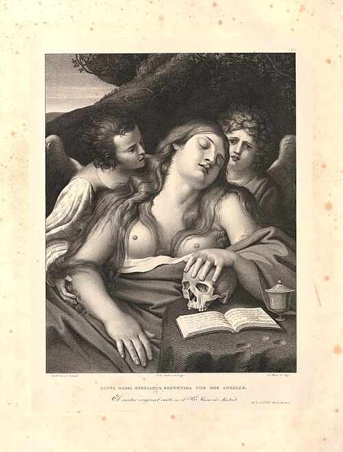 Mary Magdalene and Two Angels, 1569, Annibale Carracci