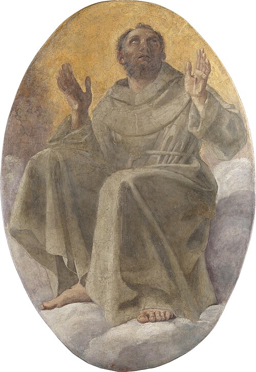 Apoteosis de San Francisco, 1551, Annibale Carracci